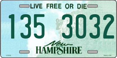 NH license plate 1353032