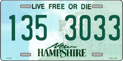 NH license plate 1353033