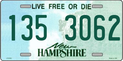 NH license plate 1353062