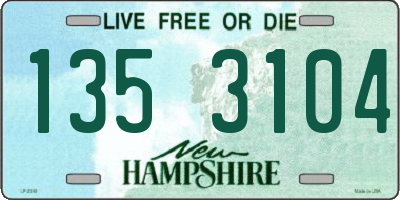 NH license plate 1353104
