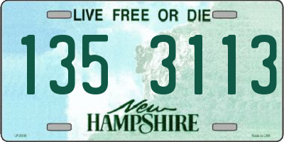 NH license plate 1353113