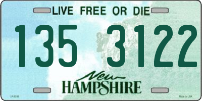 NH license plate 1353122