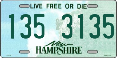 NH license plate 1353135