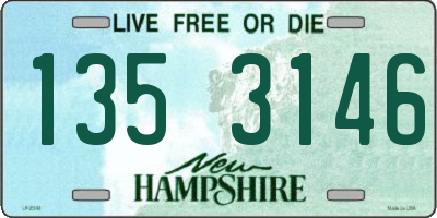 NH license plate 1353146