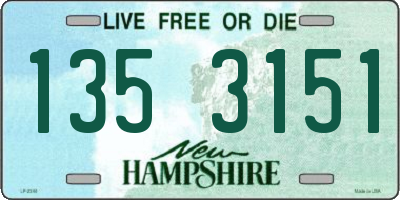 NH license plate 1353151
