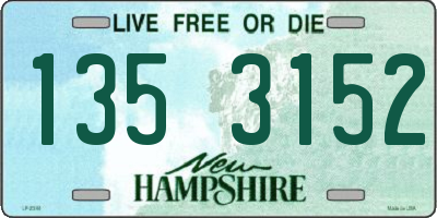 NH license plate 1353152