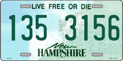 NH license plate 1353156