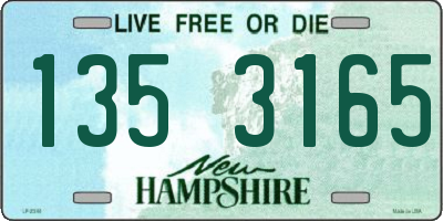 NH license plate 1353165