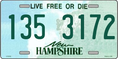 NH license plate 1353172