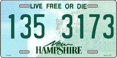 NH license plate 1353173