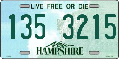 NH license plate 1353215