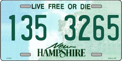 NH license plate 1353265