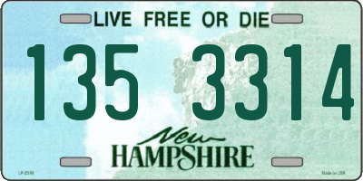 NH license plate 1353314