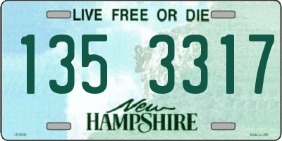 NH license plate 1353317