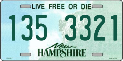 NH license plate 1353321