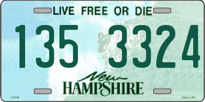 NH license plate 1353324