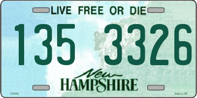NH license plate 1353326