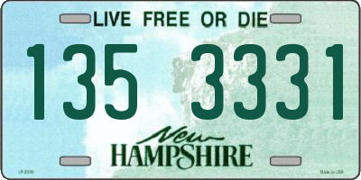 NH license plate 1353331