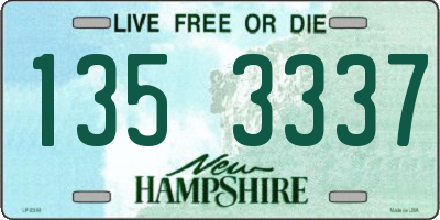 NH license plate 1353337