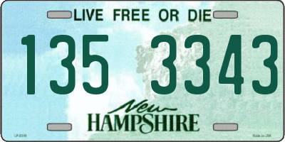 NH license plate 1353343