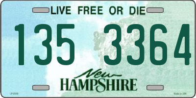 NH license plate 1353364