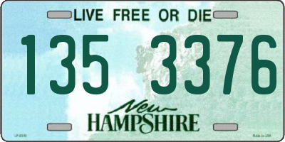 NH license plate 1353376