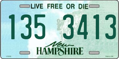 NH license plate 1353413
