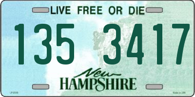 NH license plate 1353417