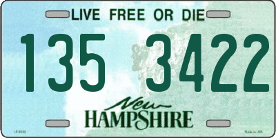 NH license plate 1353422