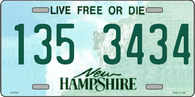 NH license plate 1353434