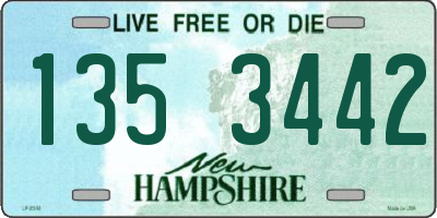 NH license plate 1353442