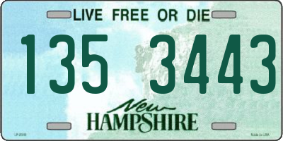 NH license plate 1353443