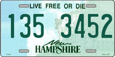 NH license plate 1353452