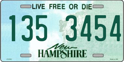 NH license plate 1353454