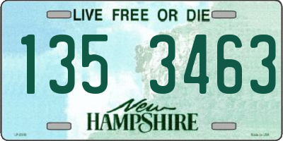 NH license plate 1353463