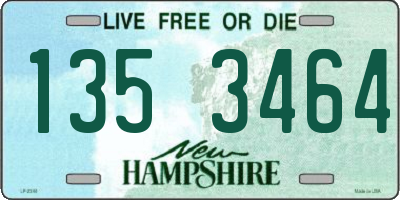 NH license plate 1353464