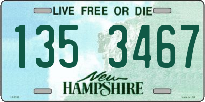 NH license plate 1353467