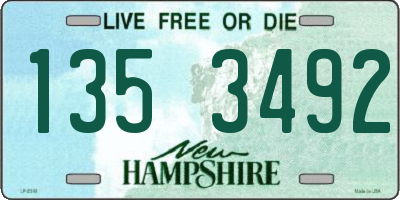 NH license plate 1353492