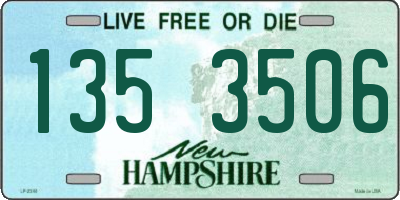 NH license plate 1353506
