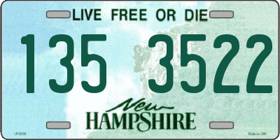 NH license plate 1353522