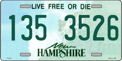 NH license plate 1353526