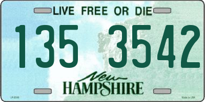 NH license plate 1353542