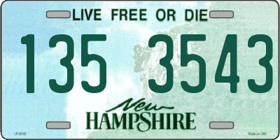 NH license plate 1353543