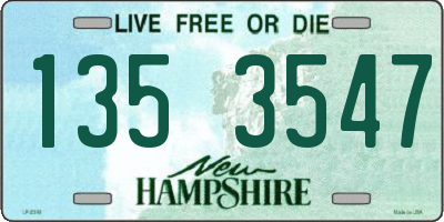 NH license plate 1353547