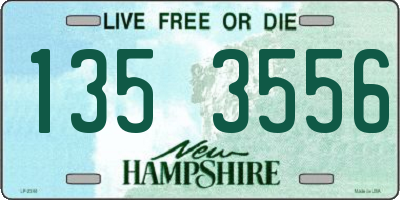 NH license plate 1353556