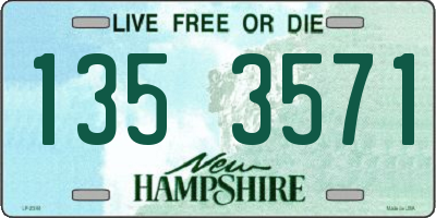 NH license plate 1353571