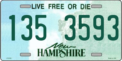 NH license plate 1353593