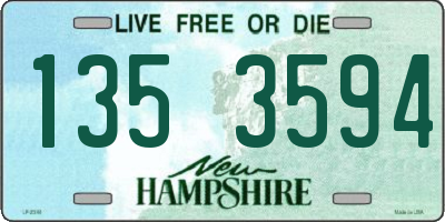 NH license plate 1353594