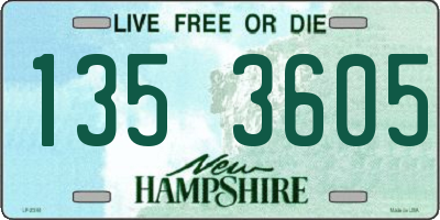 NH license plate 1353605