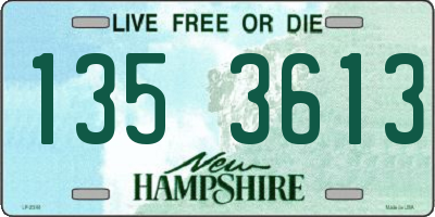NH license plate 1353613